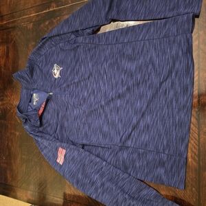 Blue Quarter-Zip Pullover